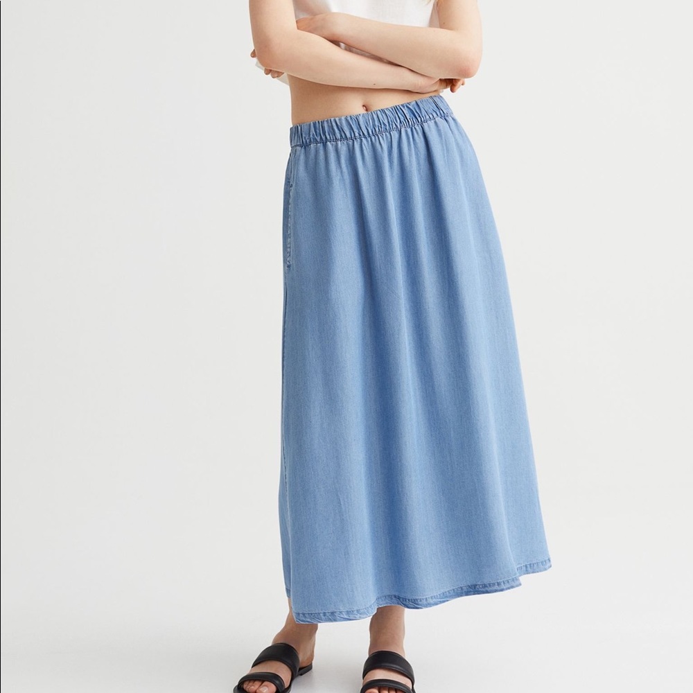 NWT H&M Long Denim Skirt